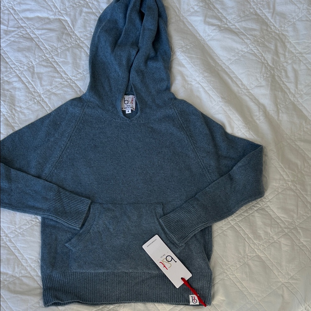 Cashmere Cozy Blue Kids Hoodie
